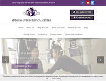 Tablet Screenshot of madisonuppercervical.com